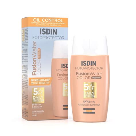 Isdin Fotoprotector Tinted Facial Sunscreen Spf Oil Free Water