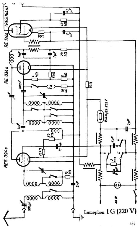 Lumophon 1g Dc 110v Receiver Sch Service Manual Download Schematics