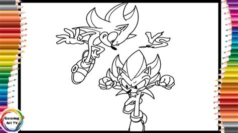 Sonic Vs Shadow In The Movie Sonic 3 Predictions Sonic Vs Shadow Coloring Pages Youtube