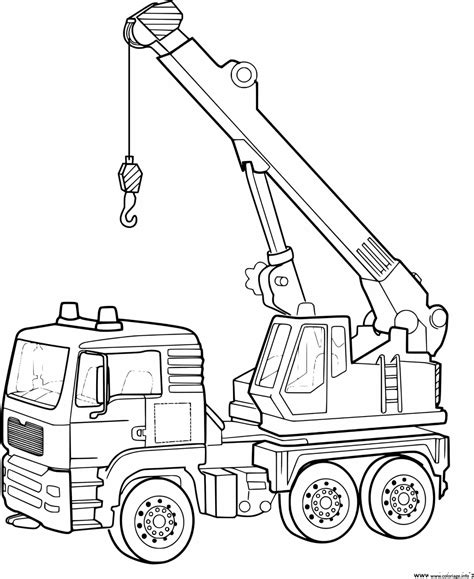 Dessin De Grue De Chantier Coloriage Engins De Chantier Page The Best