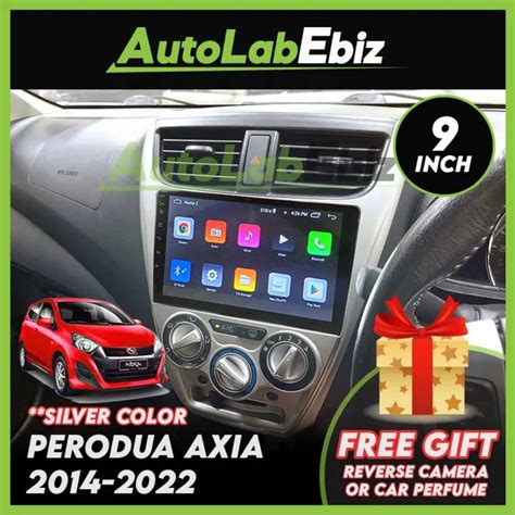 FREE Gift Perodua AXIA 2014 2022 SILVER Casing 9 With Android