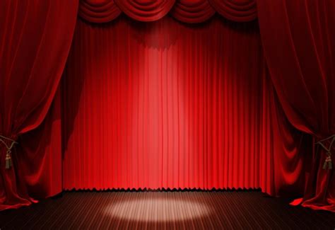 Red Curtain Photography Backdrops Large Stage Background For Photo Studio