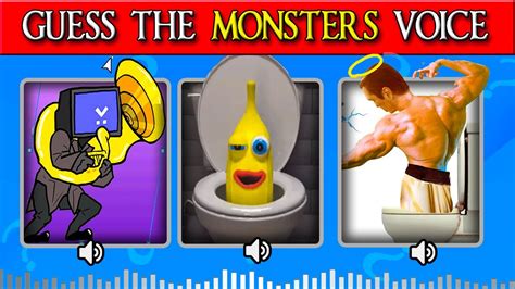 Guess The Monsters Voice №14 Skibidi Toilet Monsters Quiz Youtube