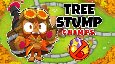 How To Beat Chimps Tree Stump Map Bloons Td Youtube