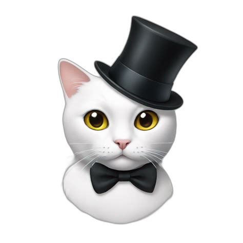 White And Black Cat Ai Emoji Generator