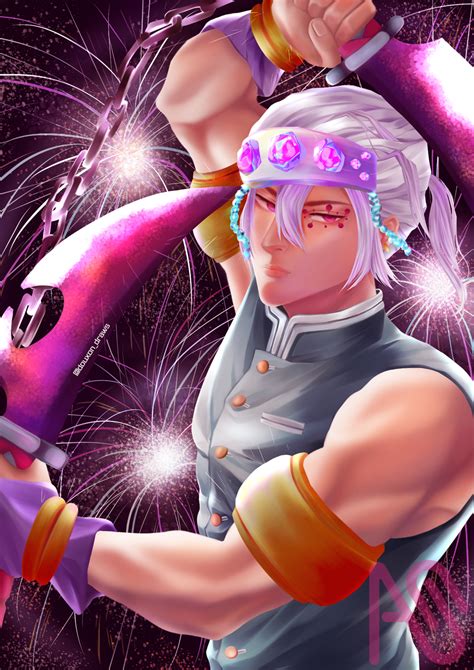 Tengen Uzui Douxon Draws Illustrations Art Street