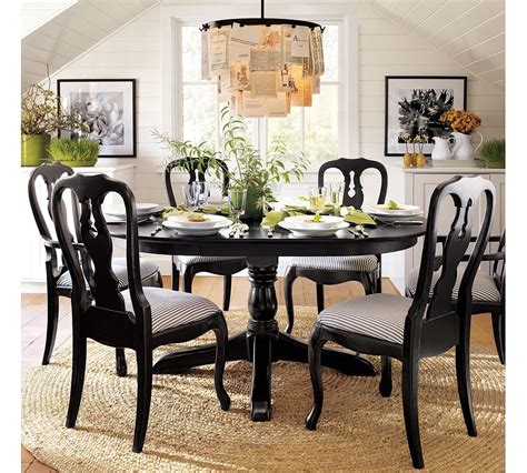 Want To Make One Of These Lights Pottery Barn Dining Room Dining Table Black Dining Room