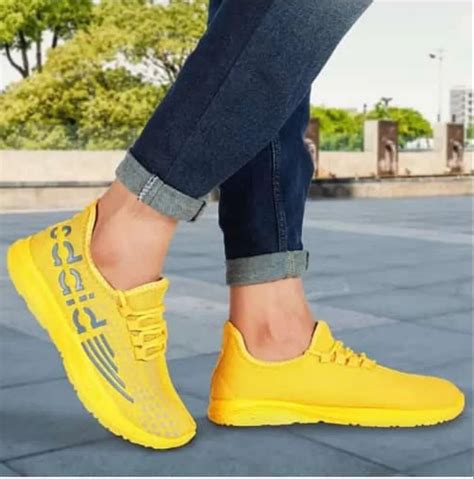 Yellow Men Sports Shoes At Rs 195pair In Delhi Id 25045783873