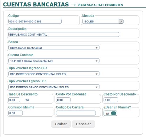 Creaci N De Una Nueva Cuenta Bancaria Centro De Ayuda Erp Integrator