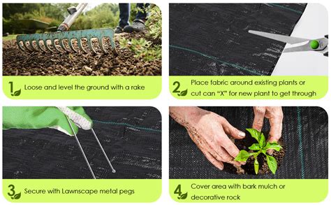 Rengue Weed Barrier Landscape Fabric 4 X 100ft Weed Blocker Garden Ground Cover