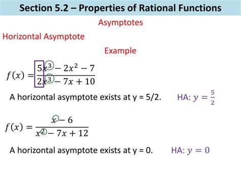 Ppt Section 52 Properties Of Rational Functions Powerpoint