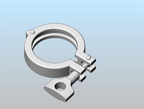 1 12 Tri Clampsldprt Solidworks Other 3d Cad Model Grabcad