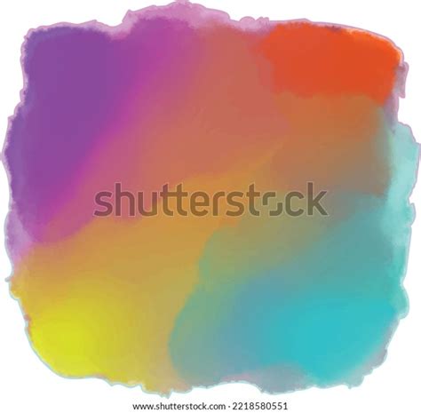 Watercolor Brush Splash Stain Stock Vector Royalty Free