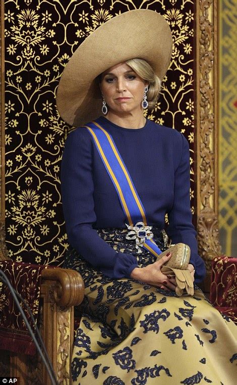 Why So Serious Maxima Dutch Queen Looks VERY Regal In A Sweeping Gold