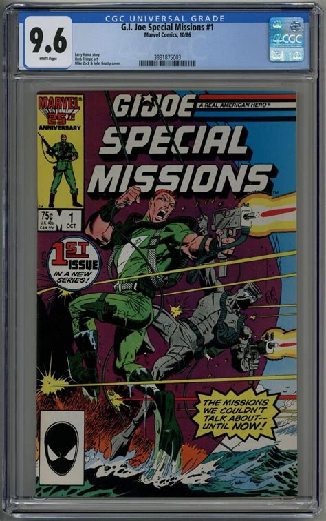 Gi Joe Special Missions 1 Cgc 96 Wetsuit Torpedo Larry Hama Mike Zeck