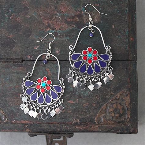 Gipsy Ethnic Earrings Indian Jewel Pankaj Indian Online Store