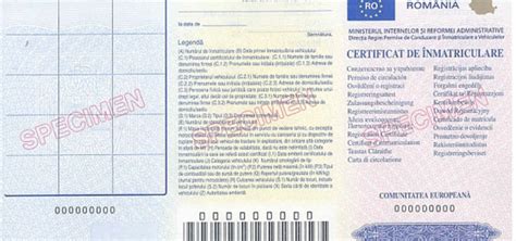 Acte necesare pentru eliberare unui nou certificat de înmatriculare - Claunic