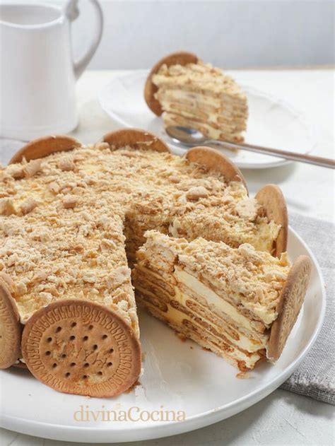 Tarta De Galletas Portuguesa Bolo De Bolacha Divina Cocina Tartas