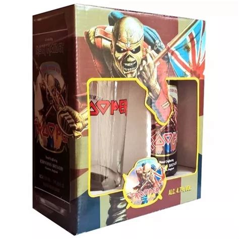 Kit Cerveja Trooper Iron Maiden Lata Copo Presente Frete Gr Tis