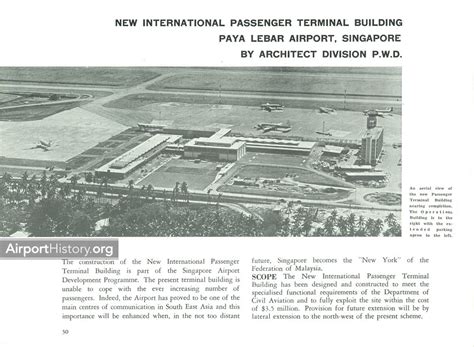 Singapore Paya Lebar Airport Terminal Dedication Book