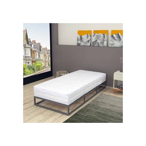 Matelas 90 X 200 Cm 7 Zones Ressort Ensaché 20 Cm H3 Vidaxl à Prix