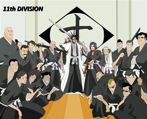 11th Division - Bleach | Bleach anime, Bleach manga, Bleach rukia