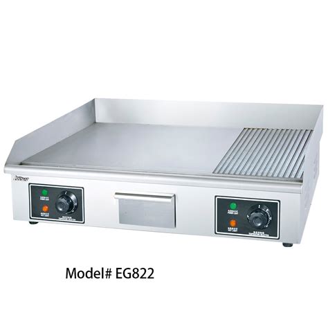 Eg822 Counter Top Desk Top Electric Commercial Grill Griddle Machine