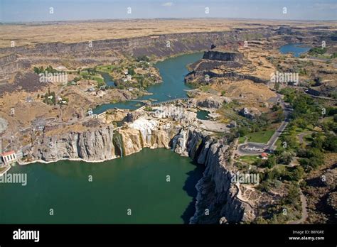 Aerial View Of Shoshone Falls In The Snake River Canyon Near Twin Falls