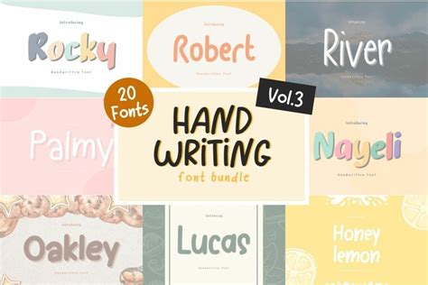 HANDWRITING FONT BUNDLE VOL. 3 (2637949)