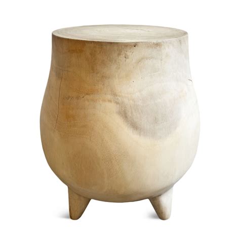 Acacia Wood Kettle Pot Stool Furniture Design Mix Gallery