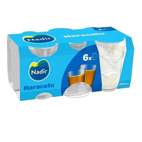 Conjunto D Copo Vidro Maracatu 265ml 12 Peças Suco Café Água Nadir