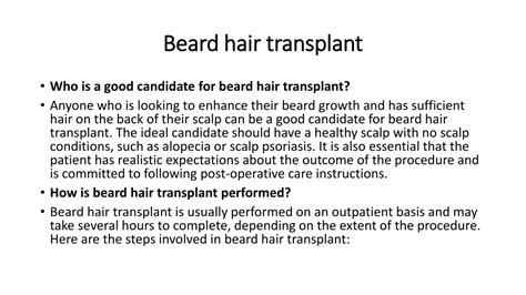 Ppt Beard Transplant Powerpoint Presentation Free Download Id 12077723