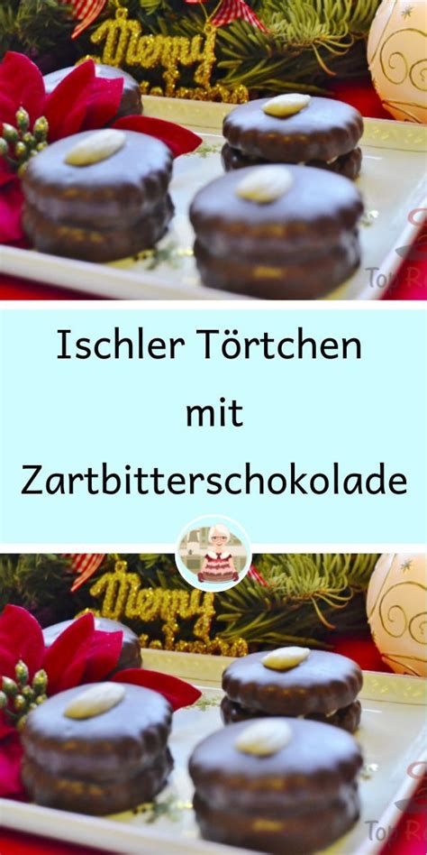 Ischler Törtchen mit Zartbitterschokolade