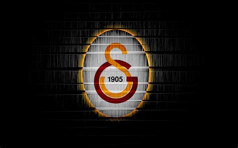 Download wallpapers Galatasaray FC, black wall, logo, Super Lig, darkness, Turkish football club ...