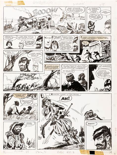 Hugo Pratt Le Avventure Di Fanfulla 1967 Fumetti Tavole E