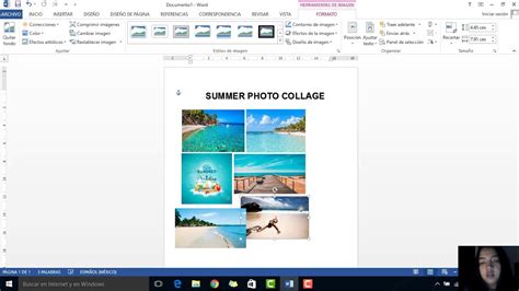 Tutorial De Como Hacer Un Collage En Word Youtube