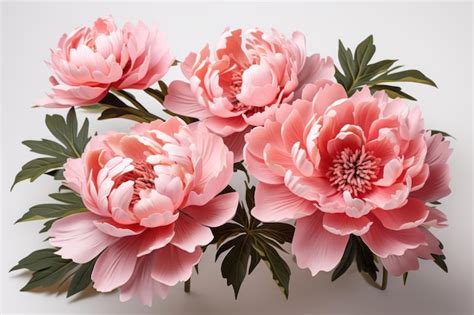 Premium AI Image | Floral arrangement with a beautiful Peony flower