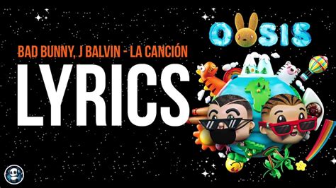 J Balvin Bad Bunny La Canci N Official Lyrics Youtube