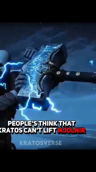 People Think That Kratos Cant Lift Mjolnir Viral Kratos Godofwar