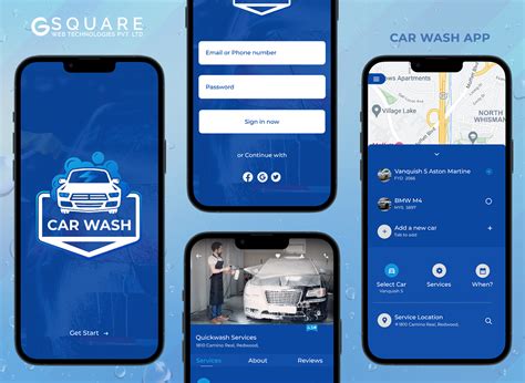 On Demand Car Wash App Development Solutions Behance