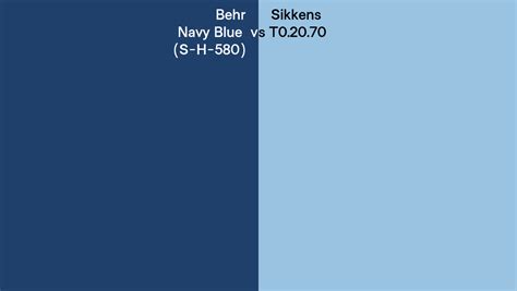 Behr Navy Blue S H 580 Vs Sikkens T0 20 70 Side By Side Comparison