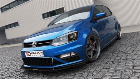 Front Racing Splitter Vw Polo Mk5 Gti Facelift With Wings Our Offer Volkswagen Polo Gti