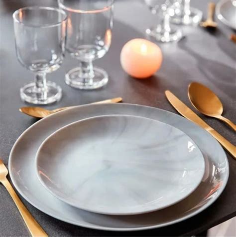 Luminarc Diwali Granite Marbre Piece Dinner Set And Set For