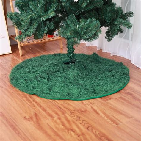 New Artificial Green Grass Christmas Tree Skirts Xmas Tree Skirts ...