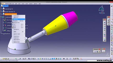 Catia V5 Assembly Design Simple Exercise Youtube