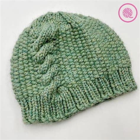 Cozy Alert! Loom Knit Cabled Linen Hat - GoodKnit Kisses