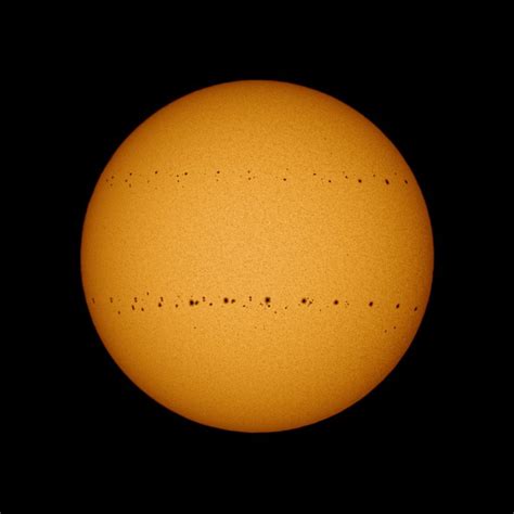 100 Days Of Sunspots Todays Image Earthsky