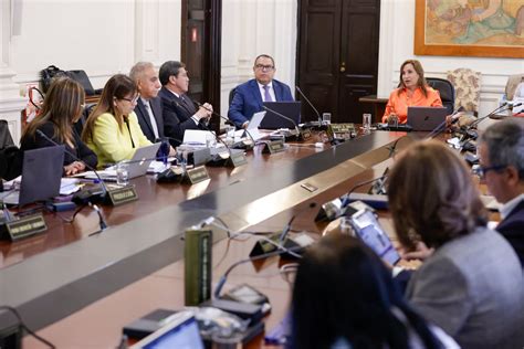 Presidenta Dina Boluarte Lidera Sesi N Del Consejo De Ministros