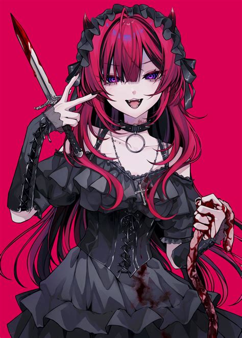 Safebooru Gothic Anime Girl Anime Goth Cute Anime Character