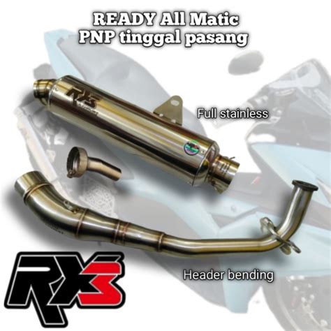 Jual Knalpot Racing Aerox Nmax Pcx Vario Adv Lexy Beat Scoopy Original